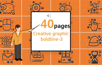 40Pages Creative Charts template for PowerPoint 