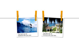 Travel tourism photo display PPT template