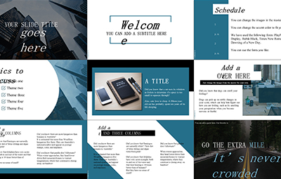 Blue Business powerpoint templates download